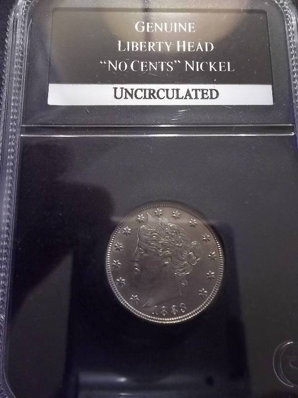 lot 78 image: 1883 V-Nickel Unc