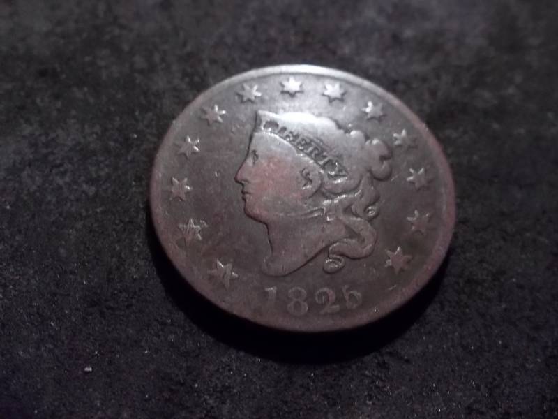 lot 92 image: 1825 Coronet Large Cent