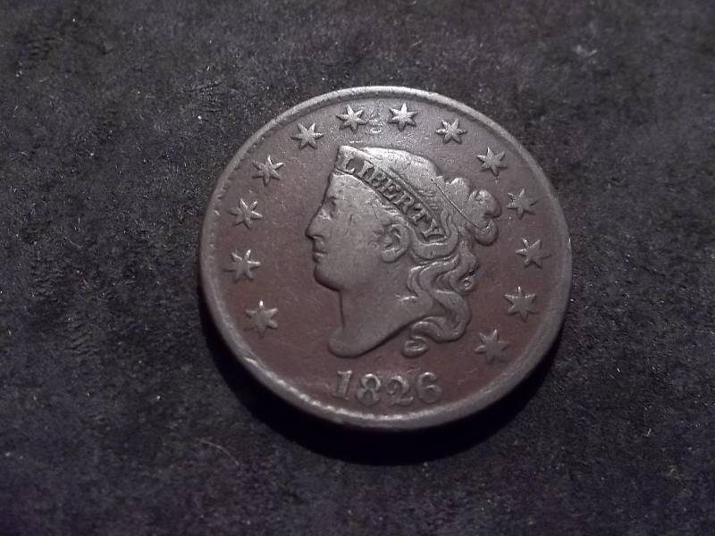 lot 93 image: 1826 Coronet Large Cent