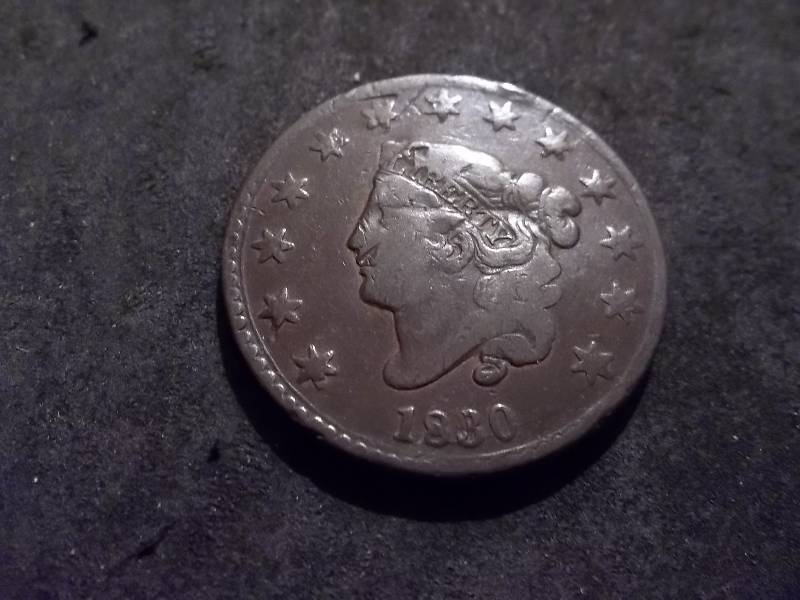 lot 95 image: 1830 Large Cent