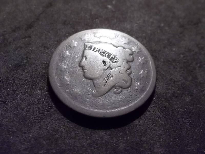 lot 96 image: 1833 Matron Head Large Cent