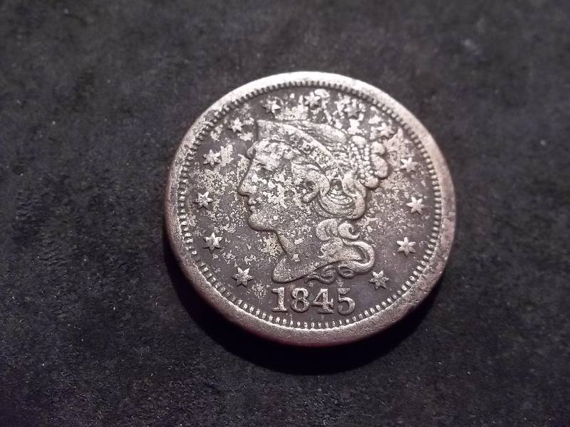lot 101 image: 1845 Large Cent