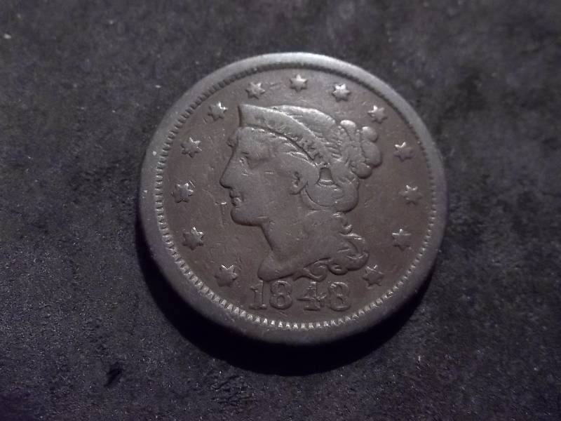 lot 104 image: 1848 Large Cent