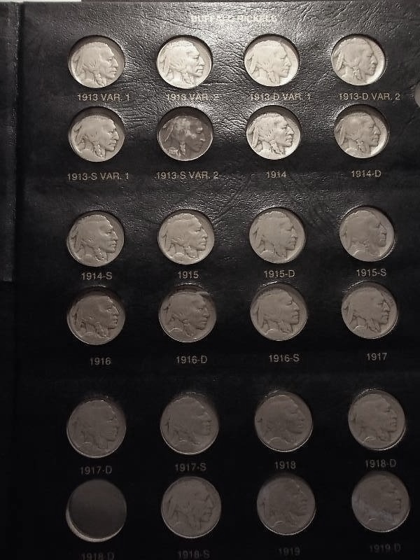 lot 55 image: Complete Buffalo Nickel Collection From 1913-1938