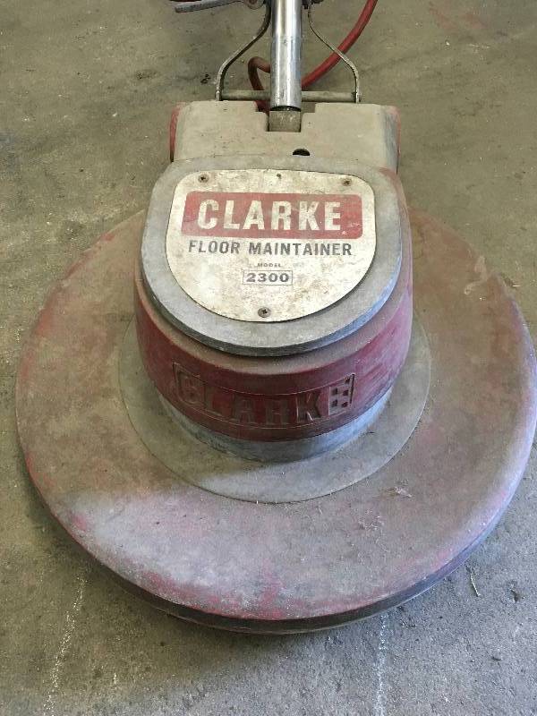 Clarke Floor Maintainer Model 2300 Egf Schools Isd 595 Surplus