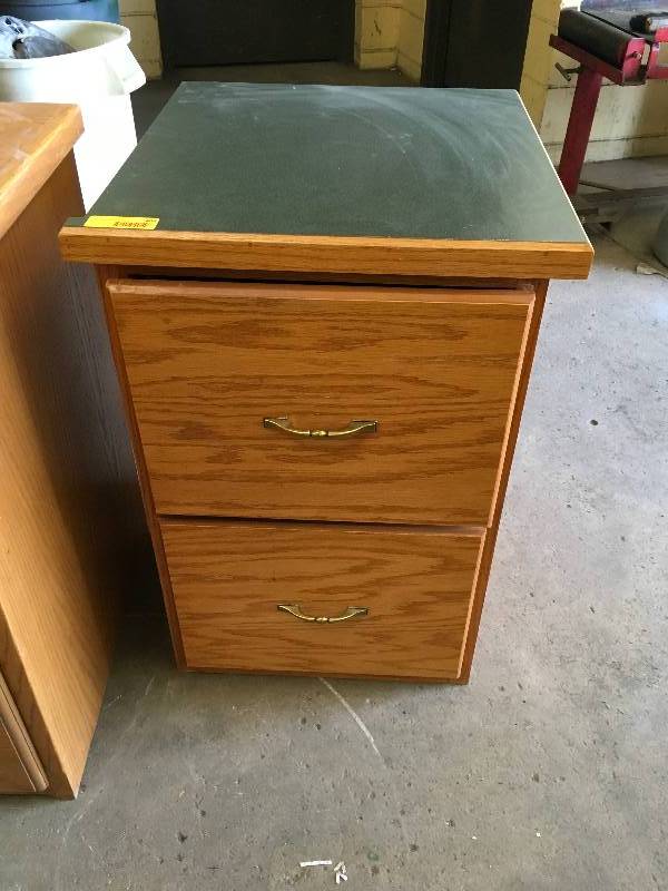 GREEN TOP, SIDE TABLE  FILING CABINET