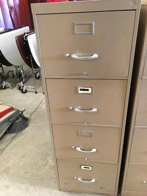 4 DRAWER METAL FILING CABINET