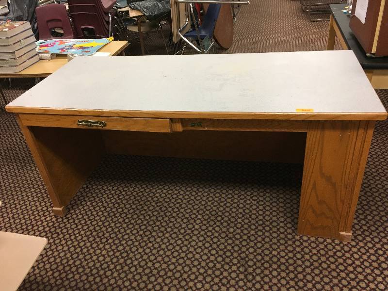 LONG WOOD DESK