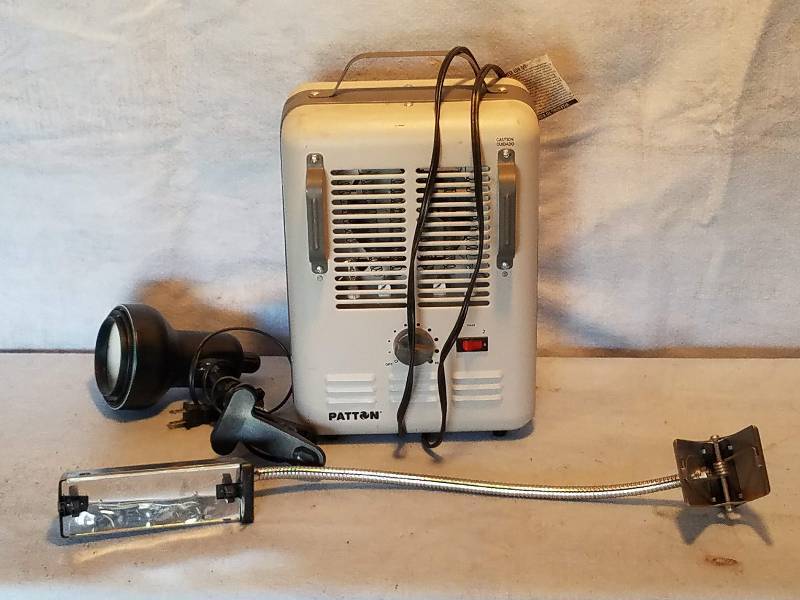 LIGHTS AND SPACE HEATER