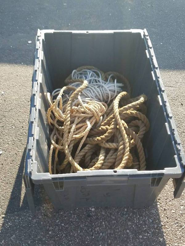 BIN OF ROPES