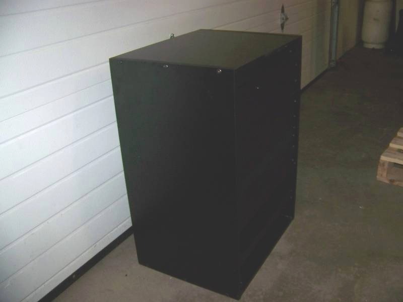 lot 28 image: Wood Encased, Audio  Video Equipment  Component Rack