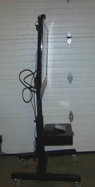 lot 5 image: 55, Cisco, Professional Flat Panel, HD (1080p) Monitor  Display with Video Conferencing Camera and Touchscreen Remote Control on Heavy-Duty Rolling Stand and Lockable EquipmentAccessory Box