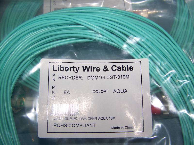 lot 43 image: (21) Liberty Wire & Cable and (5) Weltron, High Performance, Fiber Optic Cables - NEW in Original Packaging