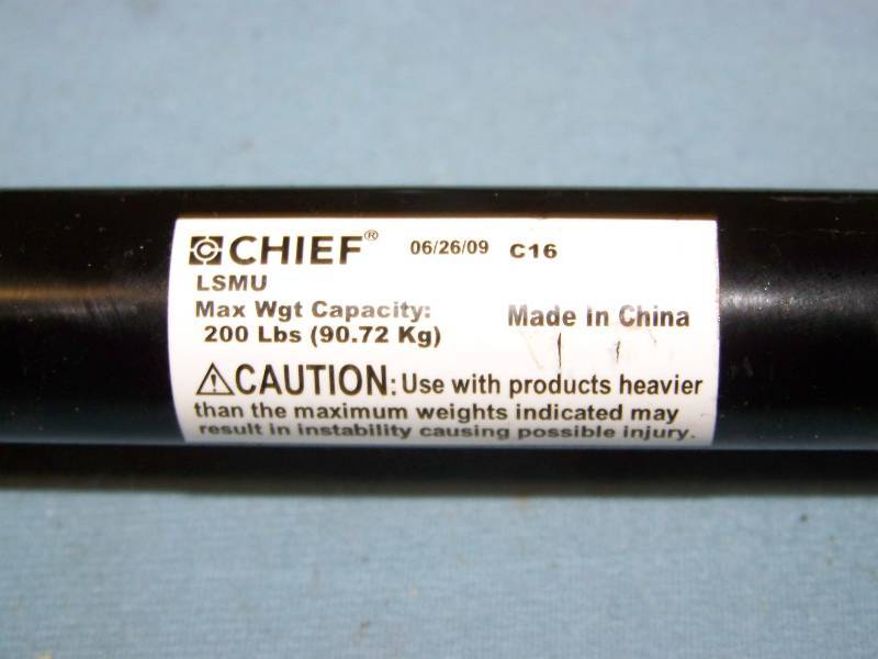 lot 75 image: Chief Manufacturing, Wall Mount for Flat Panel TVs  Monitors  Displays