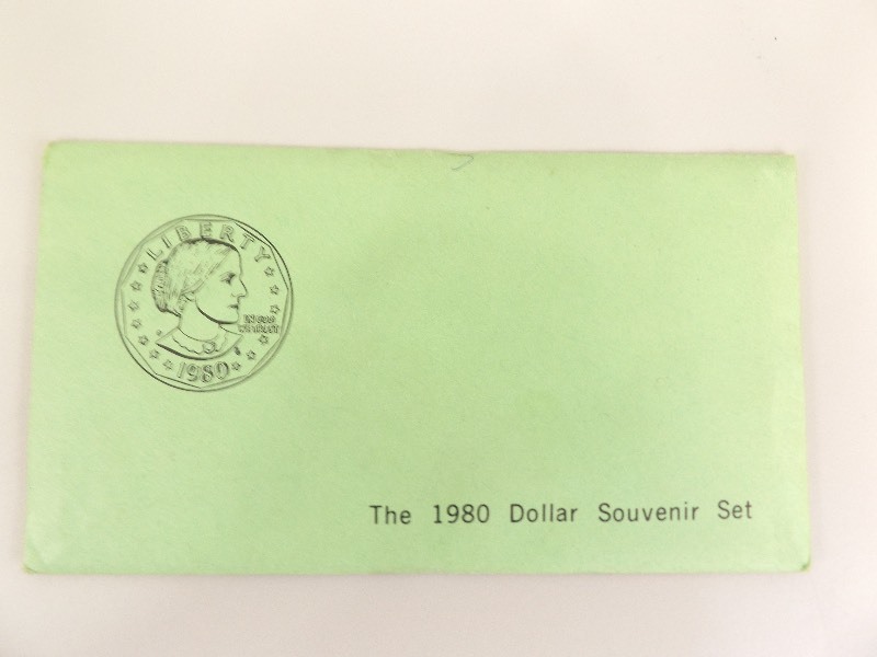 1980 Susan B. Anthony Dollar Souvenir Set