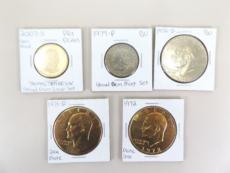 5 - MINT 1976-2007 U.S. Dollar Coins