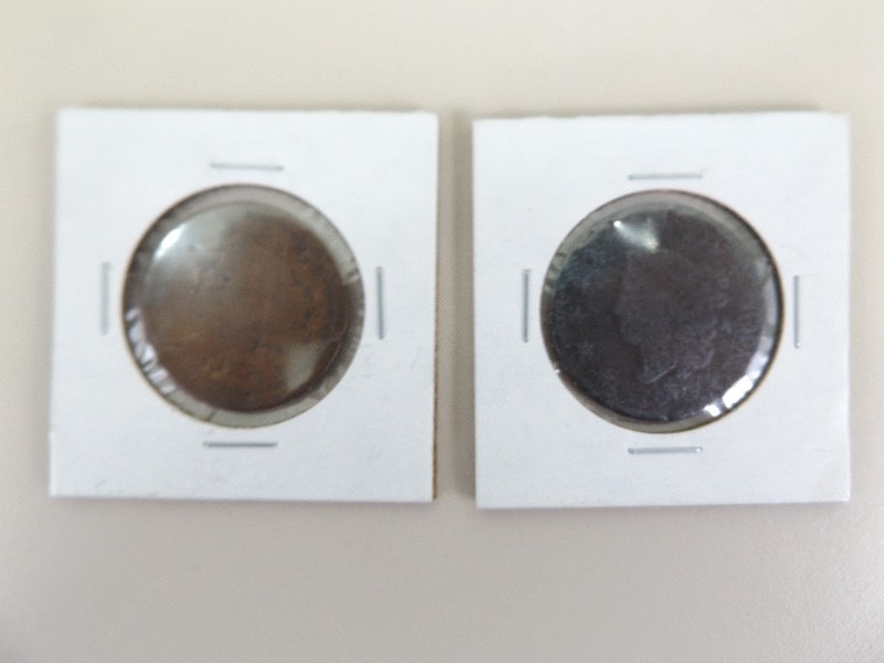 2 Antique U.S. Large Cents
