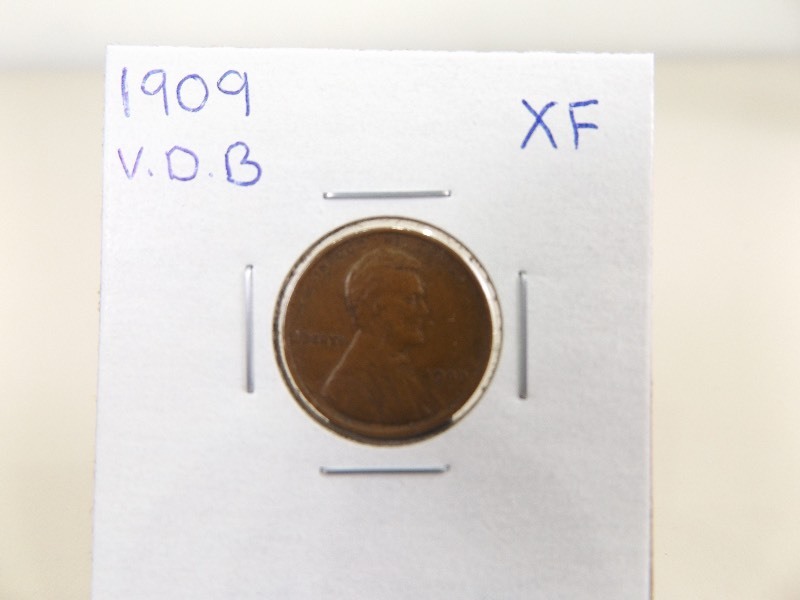 1909 V.D.B Wheat Penny XF