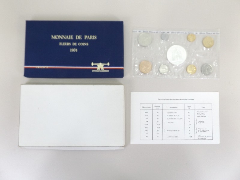 1974 French Coin Mint Set