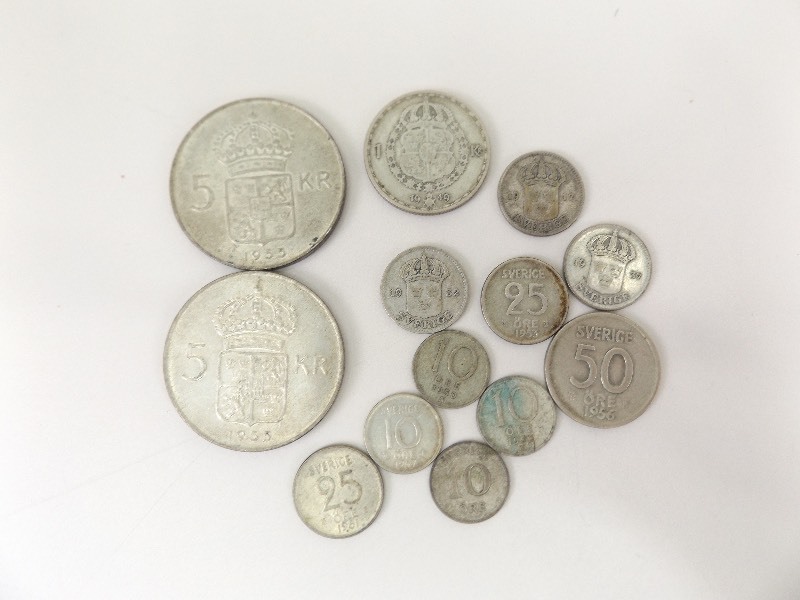 Lot of Old Swedish Silver Coins