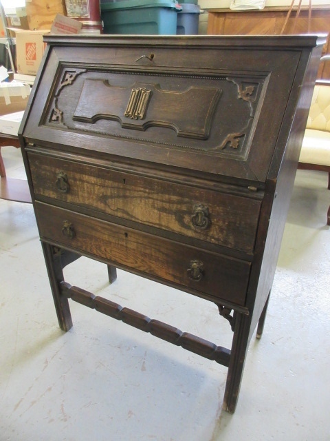 VINTAGE OAK SECRETARY