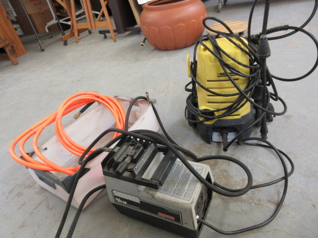 PORTABLE AIR COMPRESSOR AND PRESSURE WASHER