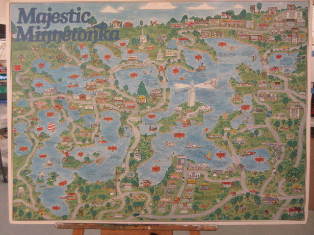 1983 LAKE MINNETONKA AD ART