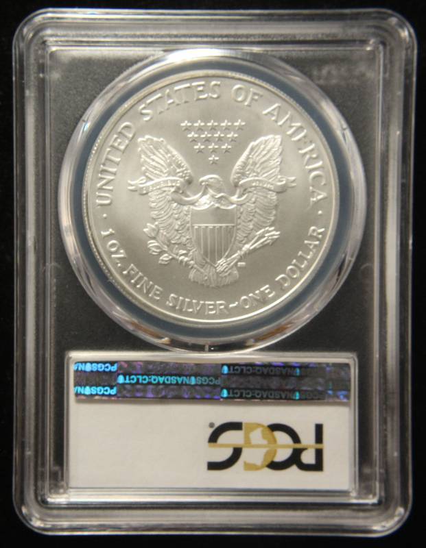2005 AMERICAN SILVER EAGLE 1 TROY OZ. .999 FINE SILVER MS69 PCGS