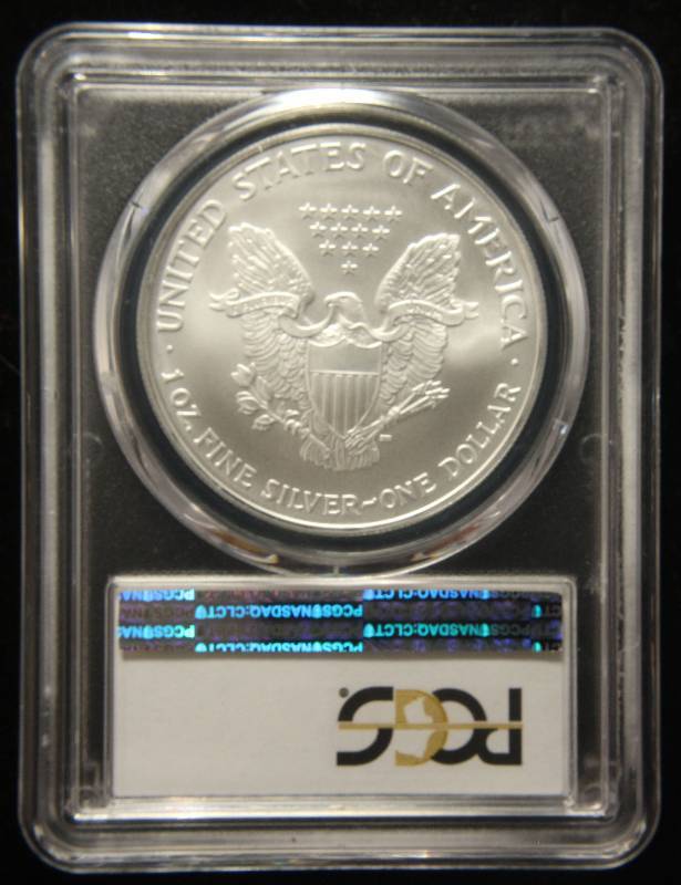 2007 AMERICAN SILVER EAGLE 1 TROY OZ. .999 FINE SILVER MS69 PCGS
