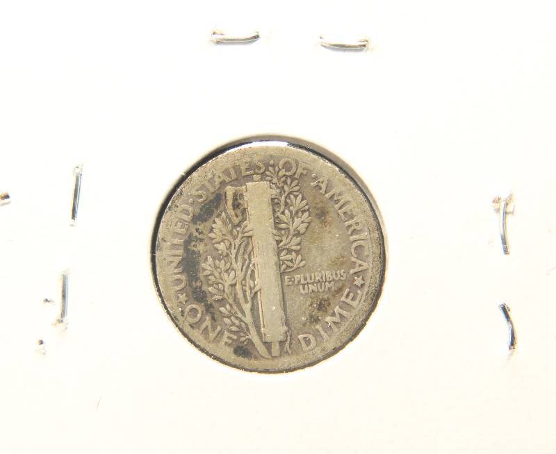 1921 MERCURY SILVER DIME GOOD