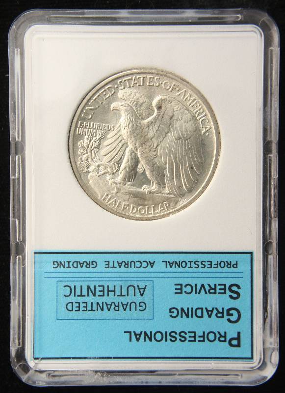 1943 WALKING LIBERTY SILVER HALF DOLLAR MS66 PGS