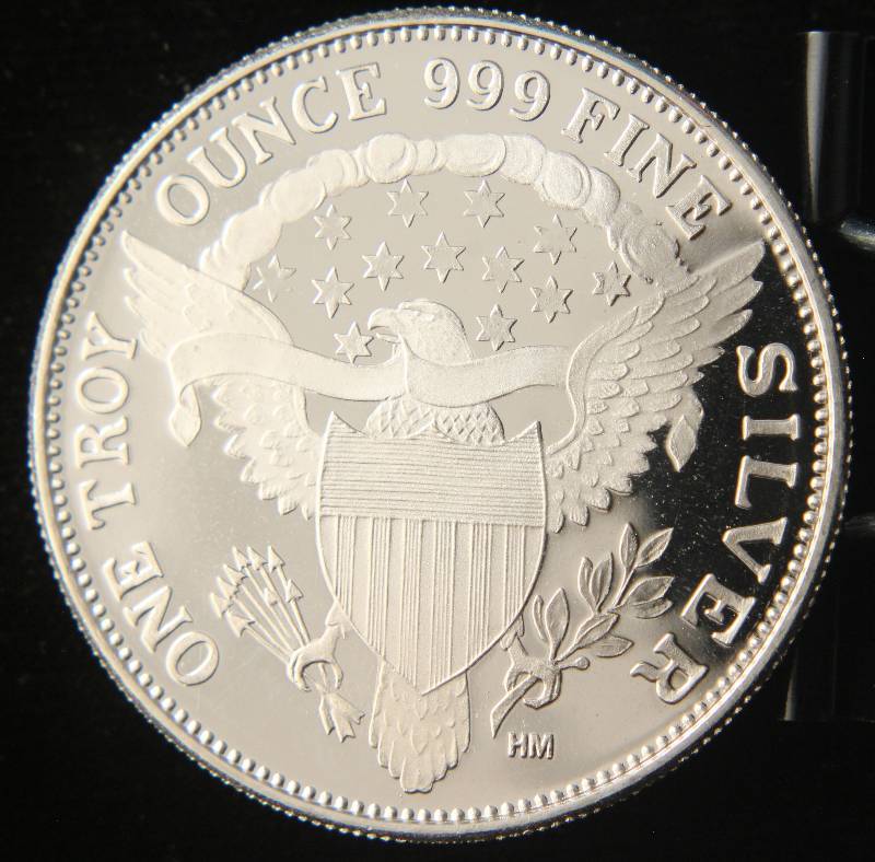 1 TROY OZ. .999 FINE SILVER 1964 KENNEDY DESIGN