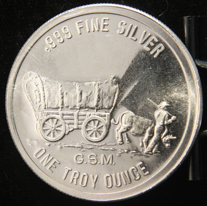 1 TROY OZ. .999 FINE SILVER PROSPECTOR GOLDEN STATE MINT