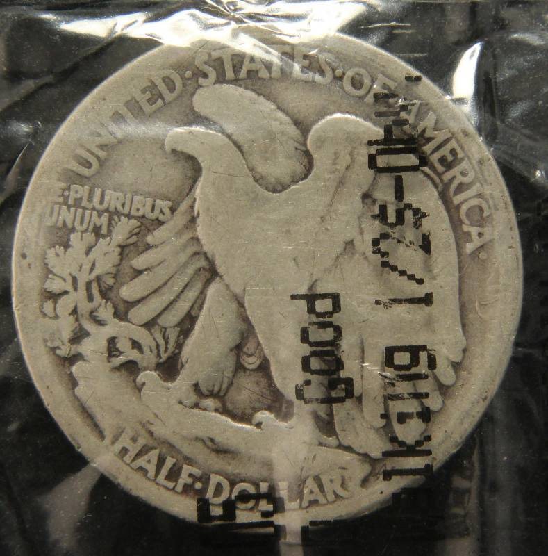 1917 WALKING LIBERTY SILVER HALF DOLLAR GOOD IN LITTLETON PACKAGING