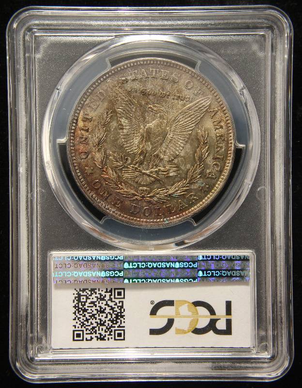 1921 MORGAN SILVER DOLLAR MS63 PCGS NICE UNIQUE TONING