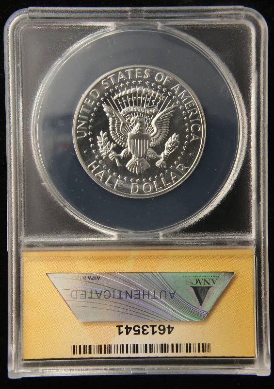 1964 PROOF KENNEDY SILVER HALF DOLLAR PF67 ANACS