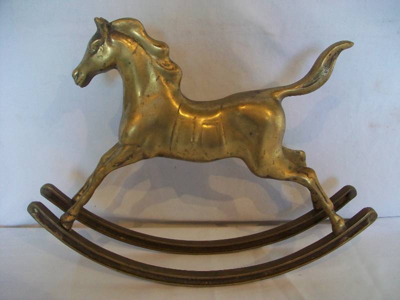 Brass Rocking Horse