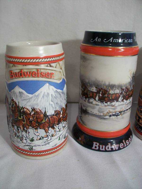 Budweiser Beer Steins