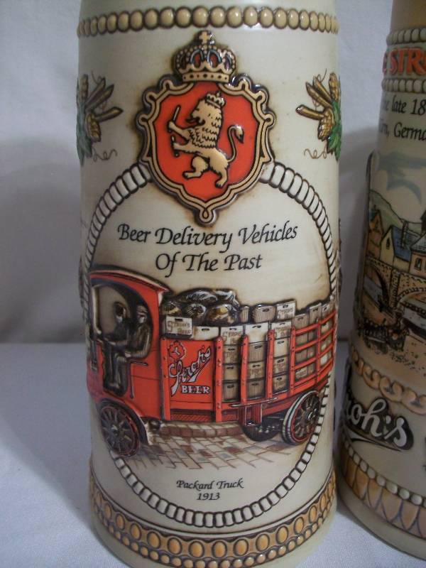 Strohs Beer Steins