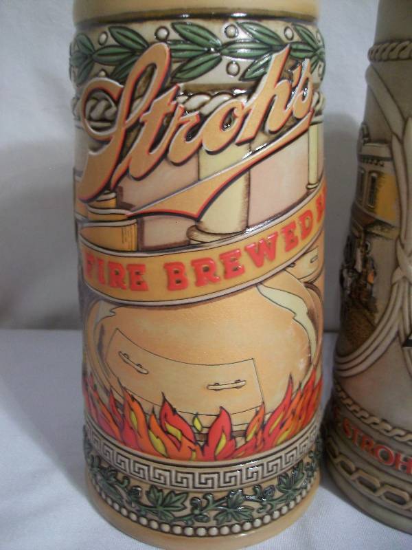 Strohs Beer Steins