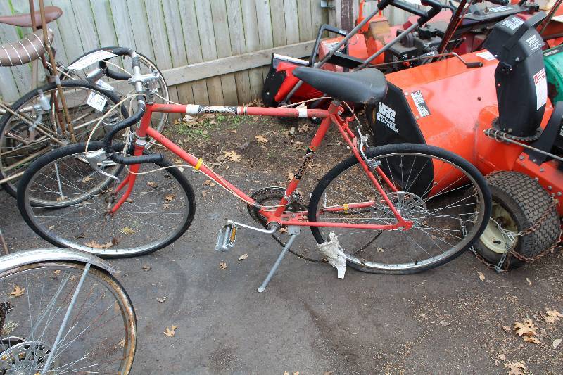 lot 203 image: 24in. All Pro 10-Speed Bike w Orange Frame, Black Seat, Grips