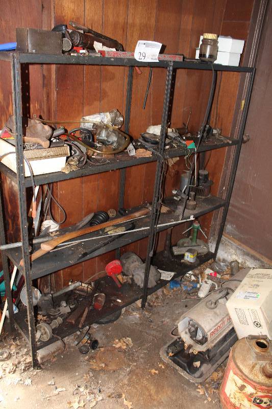 lot 29 image: 4-Shelf Metal Storage Rack