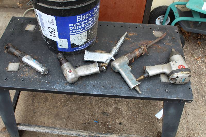 lot 162 image: Pneumatic Tools - Cambell-Hausfeld 38in. Ratchet, Hydro-Air Washer, Chisel, Drill, And More