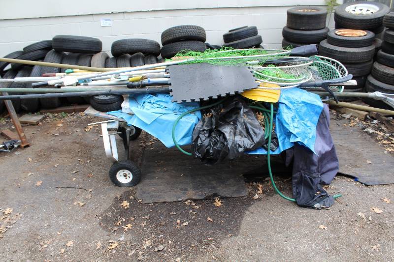 lot 167 image: Fishing Equipment - Nets, Pole Stands, Fish Pots, And More