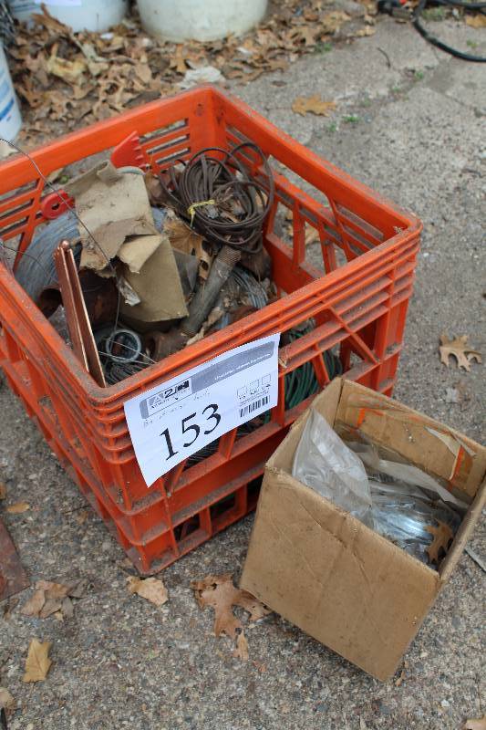lot 153 image: Wire, Cable, Caster Wheel, Misc Hardware