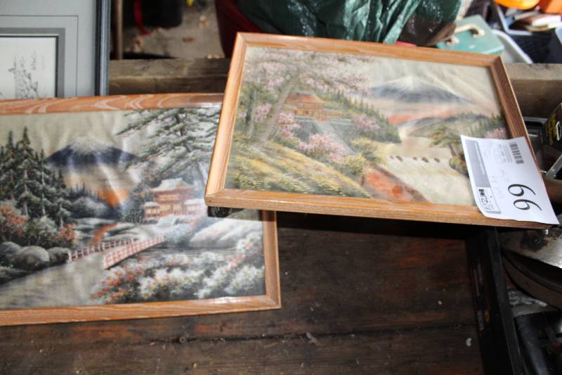 lot 99 image: Lot of (2) Wilderness Framed Wall Art