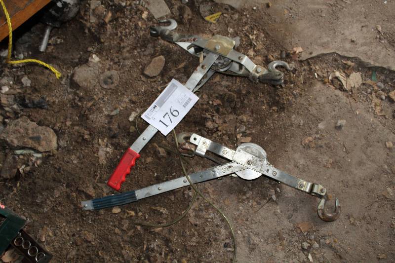 lot 176 image: Lot of (2) Pulley Lifts