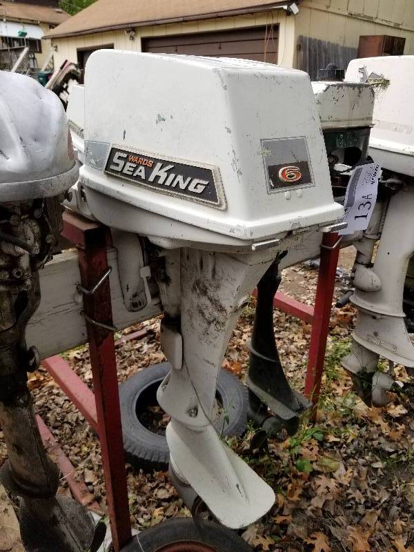 lot 14A image: Late 1960s Vintage  Sea King 6 hp outboard Two Motor