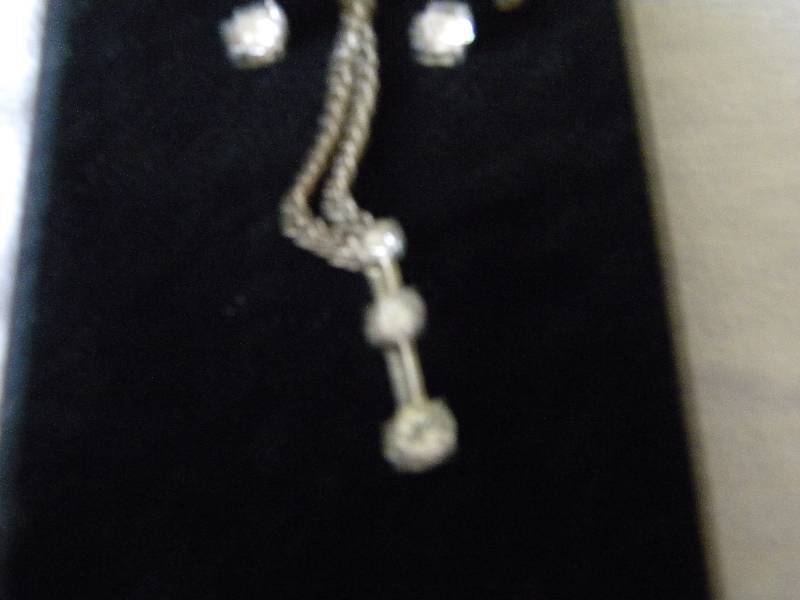 Sterling Silver Necklace & Earrings