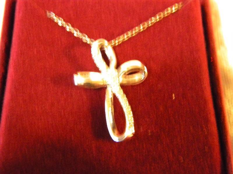 Sterling Silver Necklace with Cross